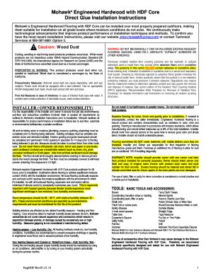 Fillable Online Mohawk Engineered Planks And Strips Can Be Installed