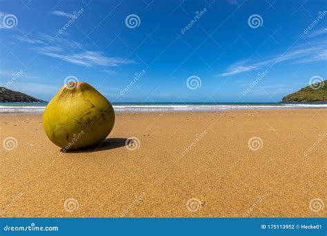 Beach of the Island Con Dao in Vietnam Stock Photo - Image of clouds ...