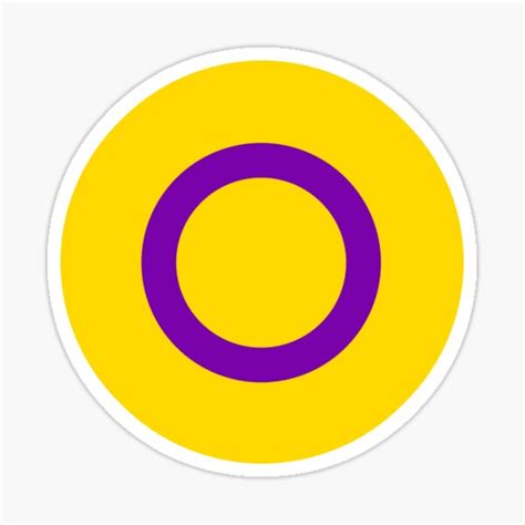 Intersex Pride Flag Circle Sticker For Sale By Kiippers Redbubble