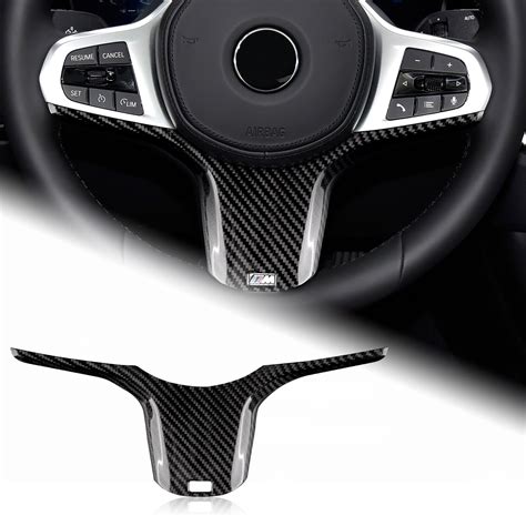 Real Hard Carbon Fiber Black Steering Wheel Cover For Bmw G Z G