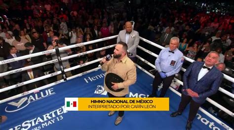 Así Interpretó Carín León El Himno Nacional En La Pelea Del Canelo Vs