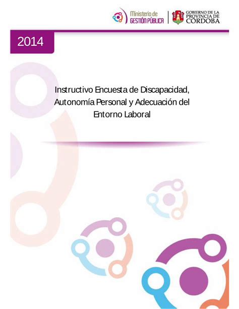 PDF Instructivo Encuesta de Discapacidad Autonomía Personal