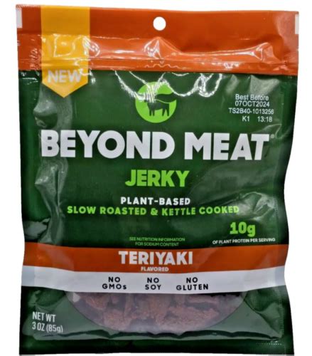 Teriyaki Beyond Meat Plant Based Jerky 3 Oz Slow Roasted October 2024