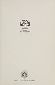 Food Service Manual For Health Institutions : Free Download, Borrow ...