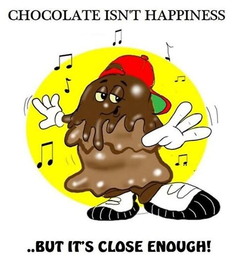 "CHOCOLATE HAPPINESS CARTOON QUOTE" by InspireCartoons | Redbubble