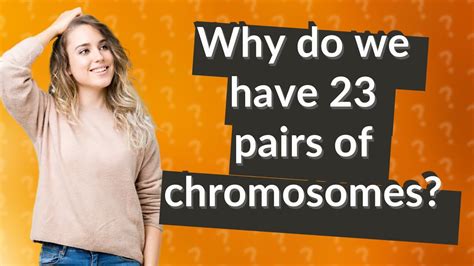 Why Do We Have 23 Pairs Of Chromosomes Youtube