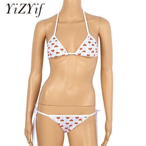 Bikini Sexy De Fresa Para Mujer Lencer A De Anime Lencer A Japonesa De