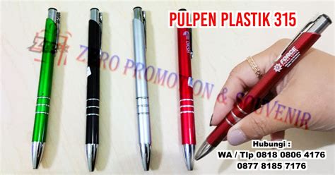 Jual Pulpen Plastik 315 Souvenir Pen Plastik 315 Zeropromosi