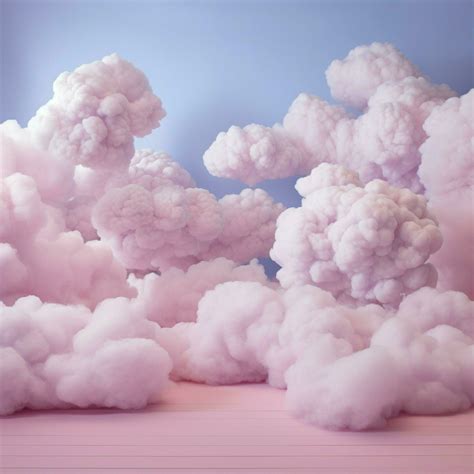 A cotton candy purple background with fluffy clouds 30699520 Stock ...