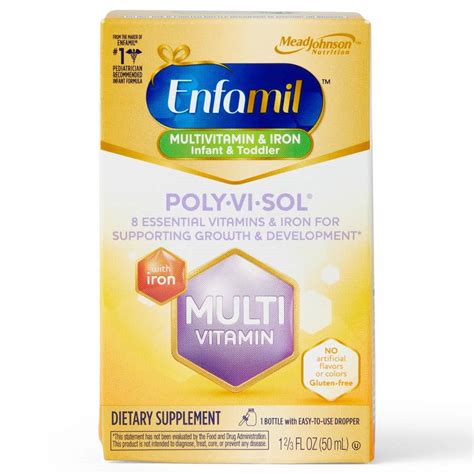 Poly Vi Sol With Iron Multivitamin Supplement Drops 50 Ml