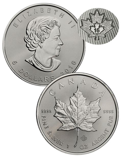 2016 1 ounce Canadian Silver Maple Leaf Round | HW Minting Company