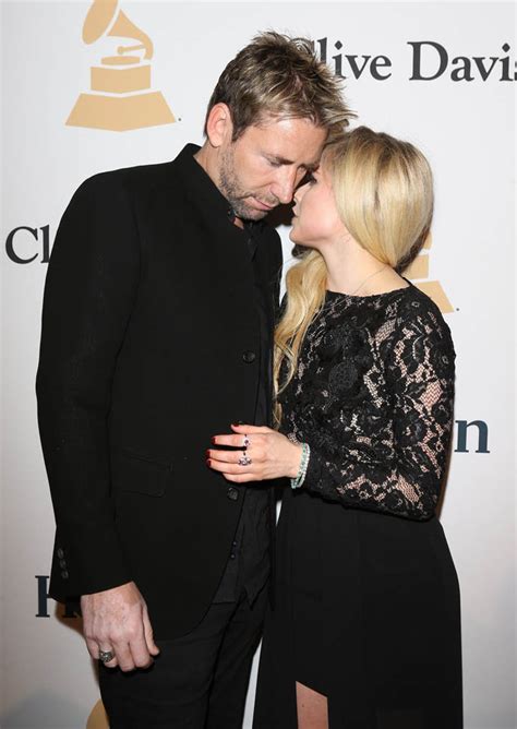 Avril Lavigne And Chad Kroeger Back Together At Clive Daviss Pre