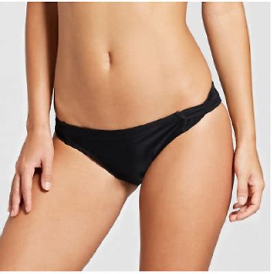 Women S Cheeky Hipster Loop Bikini Bottom Xhilaration Black Xl Ebay