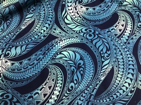 Hawaiian Tribal Print Fabric