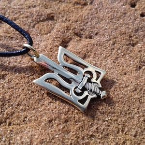 Ukrainian Tryzub Pendant Bronze Ukraine Symbol Trident Necklace