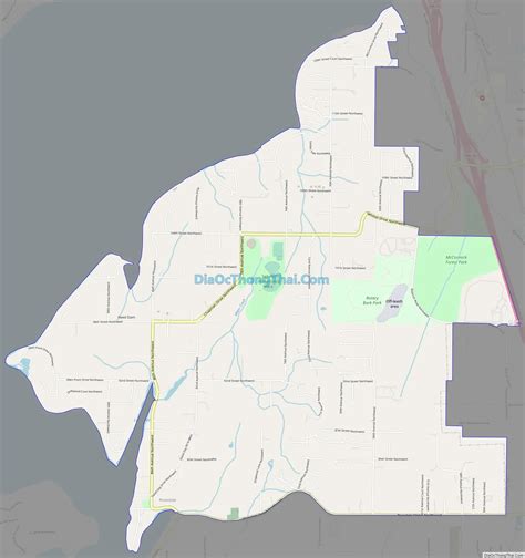 Map of Rosedale CDP, Washington - Thong Thai Real