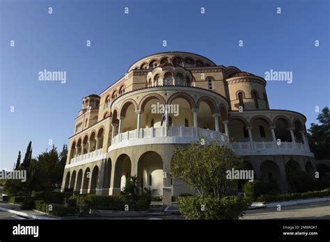 Landscape With Scenic Exterior View Of The Holy Byzantine Church Of