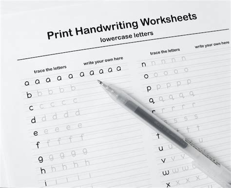 Printable Improve Handwriting Worksheets