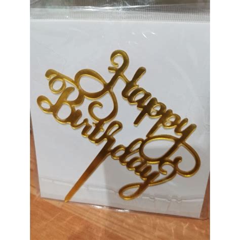 Jual Cake Topper Acrilic Ukuran Besar Aneka Varian Pcs Shopee Indonesia