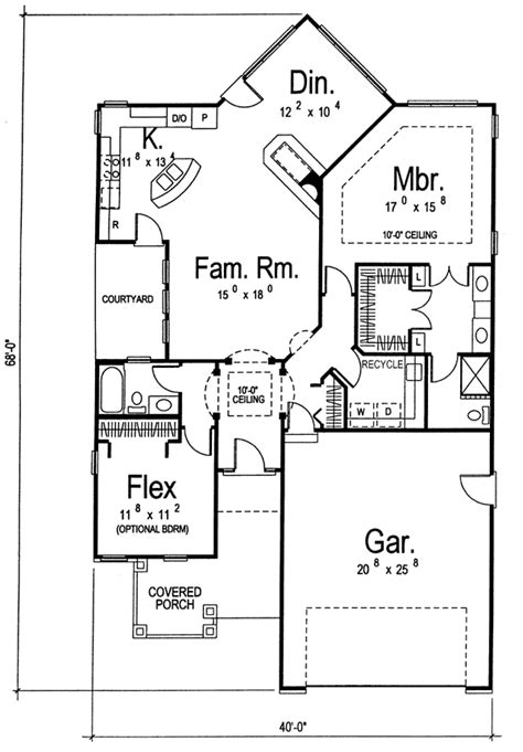 Discover the Serenity of Indoor Courtyards with these Unique House Plans!