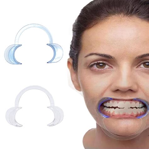 Transparent and Blue PC Material Soft Disposable Dental Cheek Lip