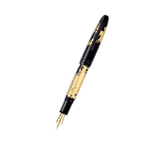 Montblanc Meisterst Ck Solitaire Calligraphy Gold Leaf Flexible Nib