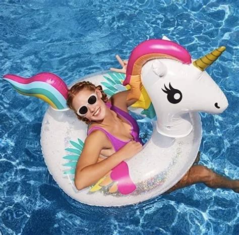 Flotador Piscina Playa Inflable Unicornio Salvavidas MercadoLibre