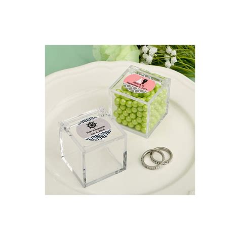 Boite Dragees Cube En Plexiglas Cadeau Invit Mariage