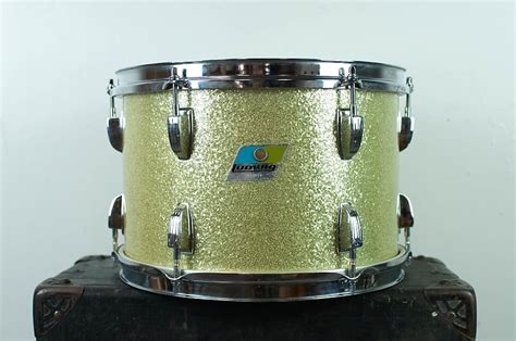 1970s Ludwig 8x12 Silver Sparkle Tom Reverb