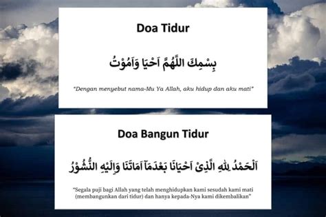 Doa Tidur Dan Doa Bangun Tidur