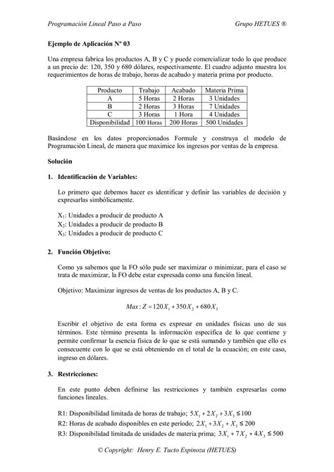 Investigación De Operaciones Programación Lineal Ppt