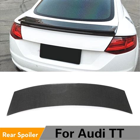 Carbon Fiber Rear Roof Spoiler Boot Lip Wing Spoiler For Audi TT 2015