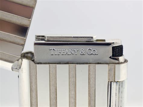 Vintage Tiffany And Co Sterling Silver Vertical Stripe Colibri Gas