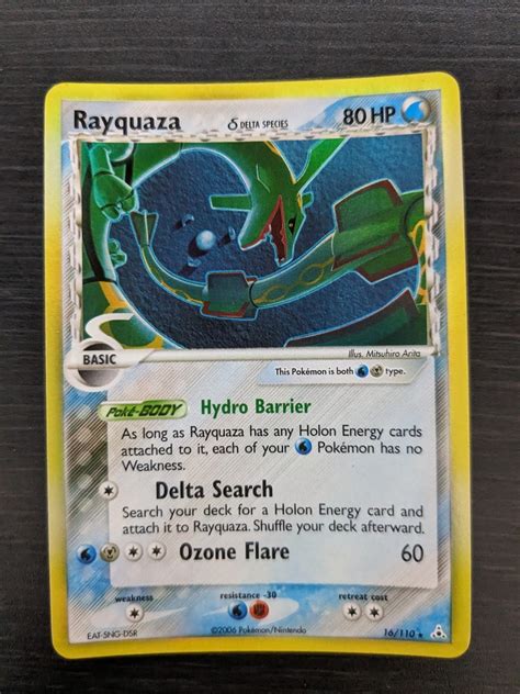 Pokemon TCG Rayquaza Delta Species EX Holon Phatoms 16 110 Holo Rare