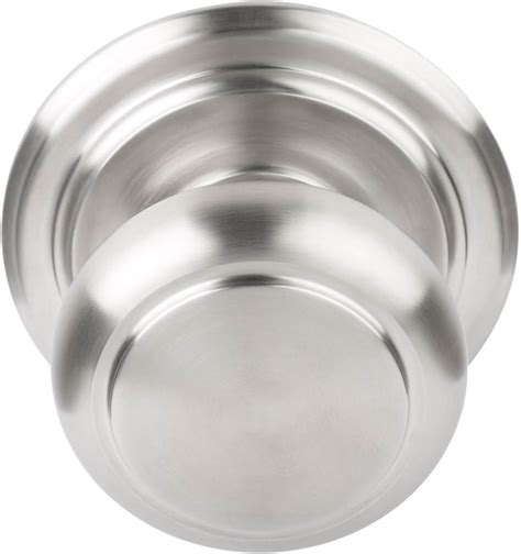 Lz V Solid Knob Fixed On Rose Satin Stainless Steel Formani