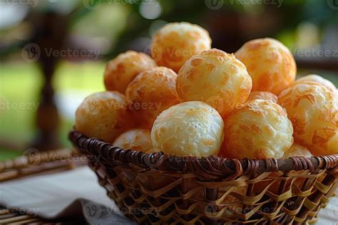 Pao De Queijo Brazilian Cheese Bread In The Kitchen Table Professional