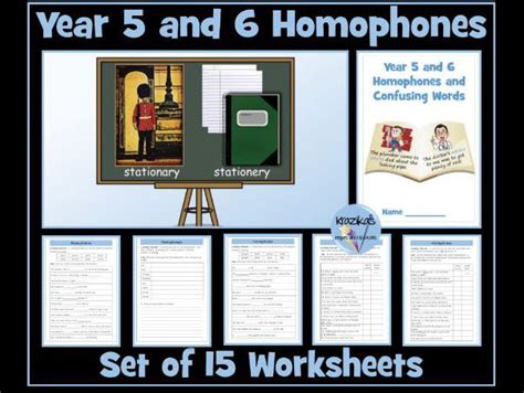 Homophones Year 5 And 6 Inspire And Educate By Krazikas