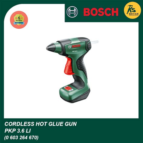 BOSCH Cordless Hot Glue Gun PKP 3 6 LI 0 603 264 670 Shopee Malaysia