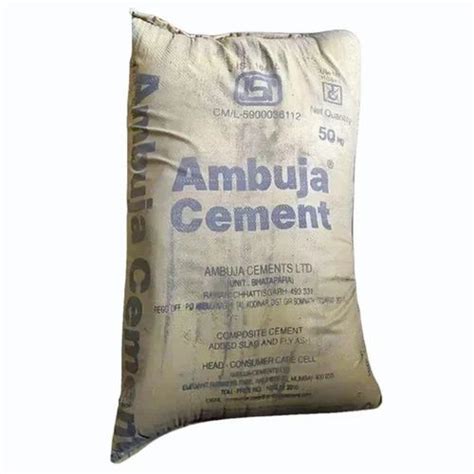 50 Kg Ambuja Composite Cement At Rs 340 Bag Ambuja Cement In