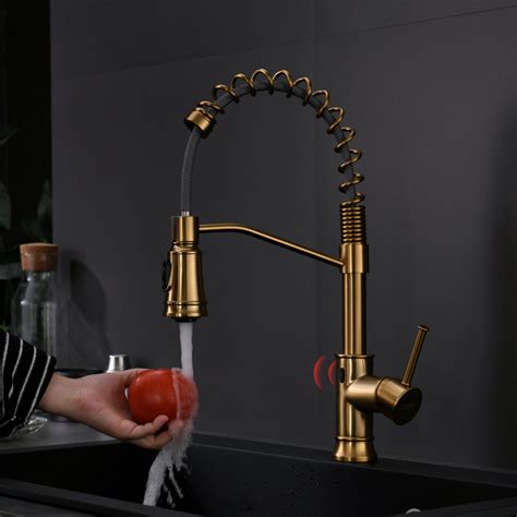 Flg Pull Down Touchless Kitchen Faucet Wayfair