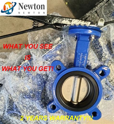 Dn Lug Type Butterfly Valve Pn Di Body Ss Disc Epdm Nbr Seat