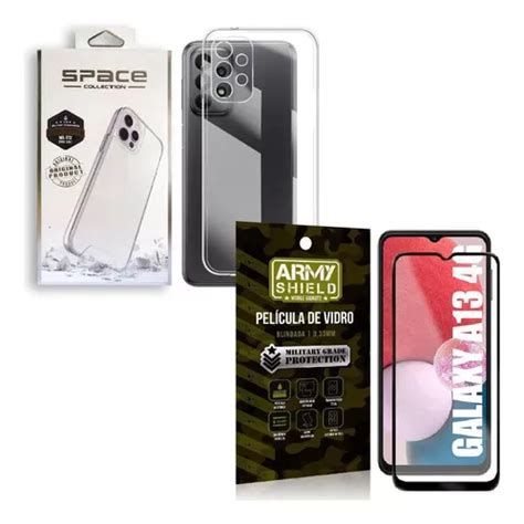 Funda Space Collection para Galaxy A13 4G y película 3D Armyshield