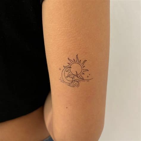 Wave Temporary Tattoo Etsy