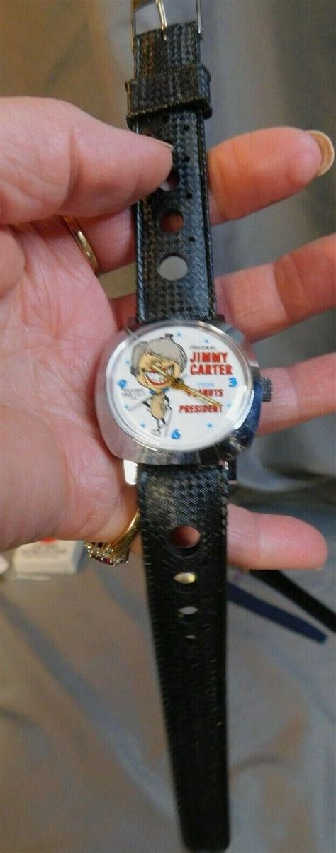 President Jimmy Carter Character Watchgoober Time Co 1976from Peanut