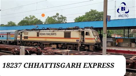 18237 Chhattisgarh Express Arrives Gwalior Jnindianrailway Train