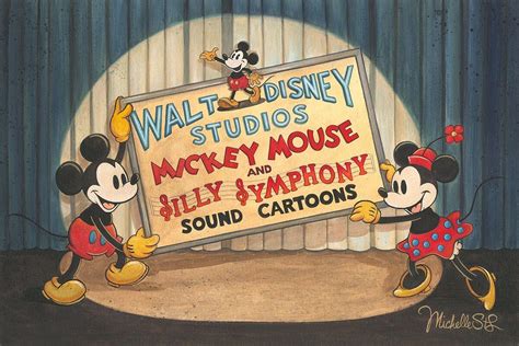 Mickey Mouse Silly Symphony Walt Disney Fine Art Michelle St Laurent