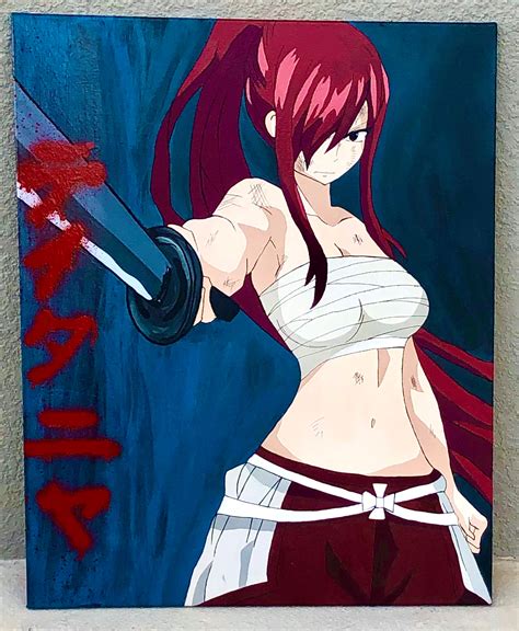 Erza Scarlet fairy Tail - Etsy