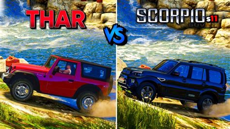 Mahindra Thar X Vs Scorpio S Extreme Off Roading Gta