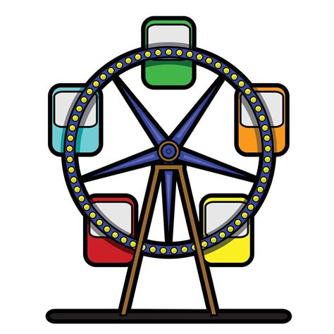 Ferris Wheel Illustration 14534591 Vector Art At Vecteezy