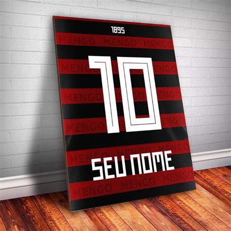 Placa Decorativa Personalizada Flamengo Futebol MDF Shopee Brasil